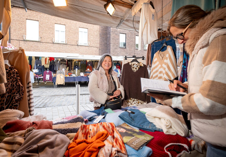 De wekelijkse markt? Anne is fan!