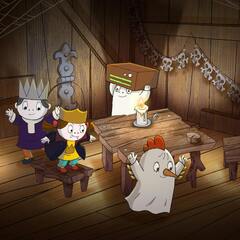 Het kleine spookje Laban spookt weer rond